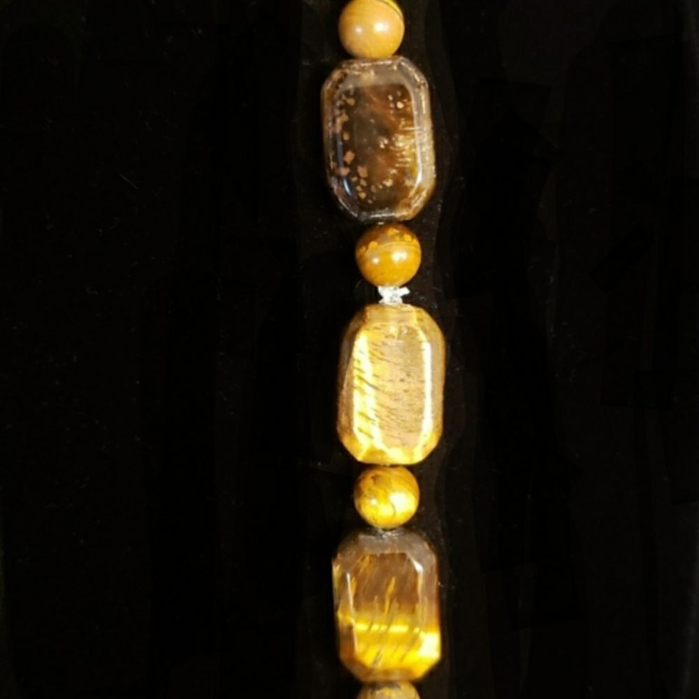 Gorgeous Tigerseye Tiger's Eye Necklace and Bracelet Set - Picture 5 of 5